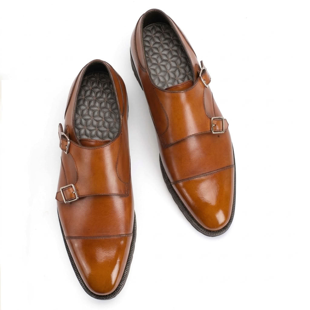 Joseph Double Monk Shoe - Miel