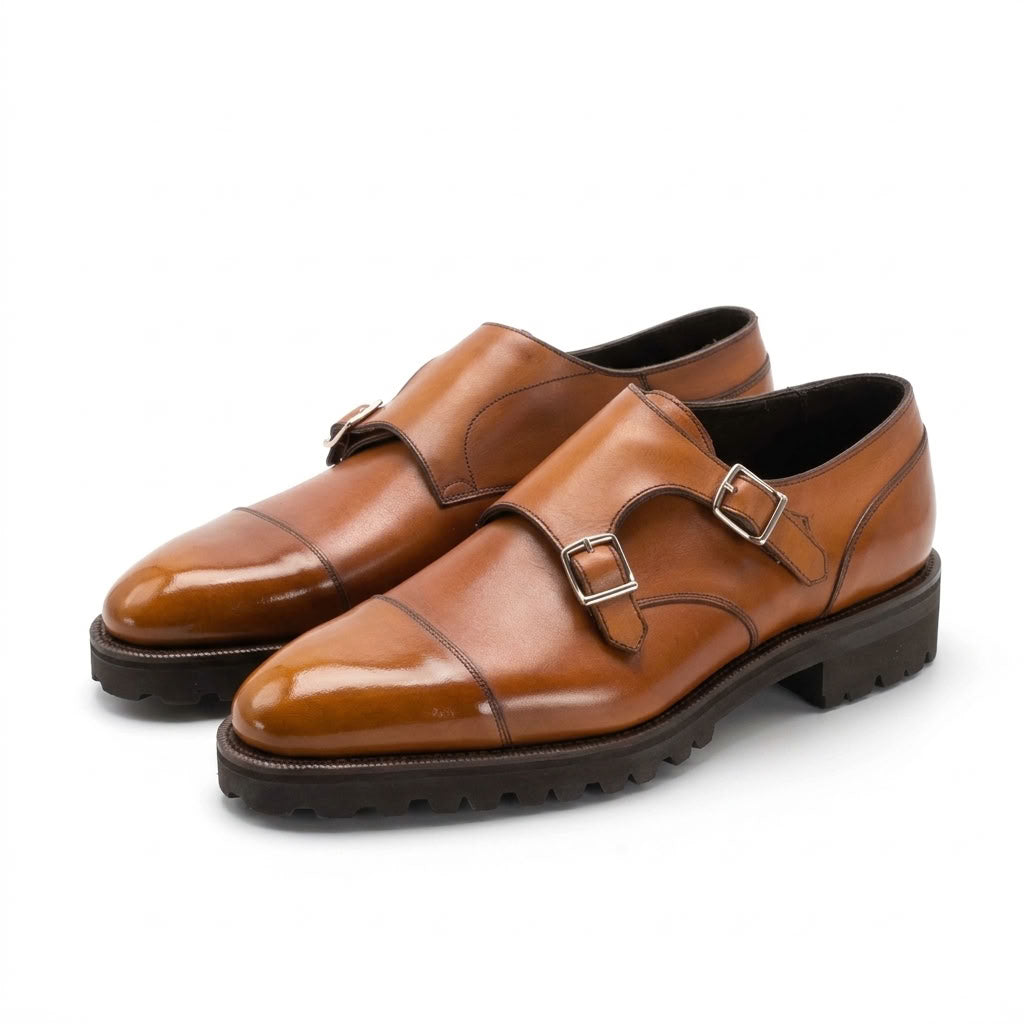 Joseph Double Monk Shoe - Miel