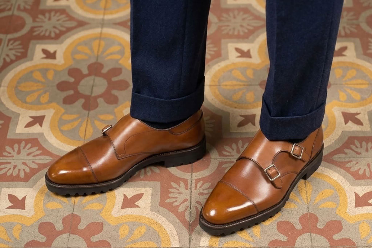 Joseph Cap Toe Double Monk Shoe | Norman Vilalta Bespoke Shoemakers