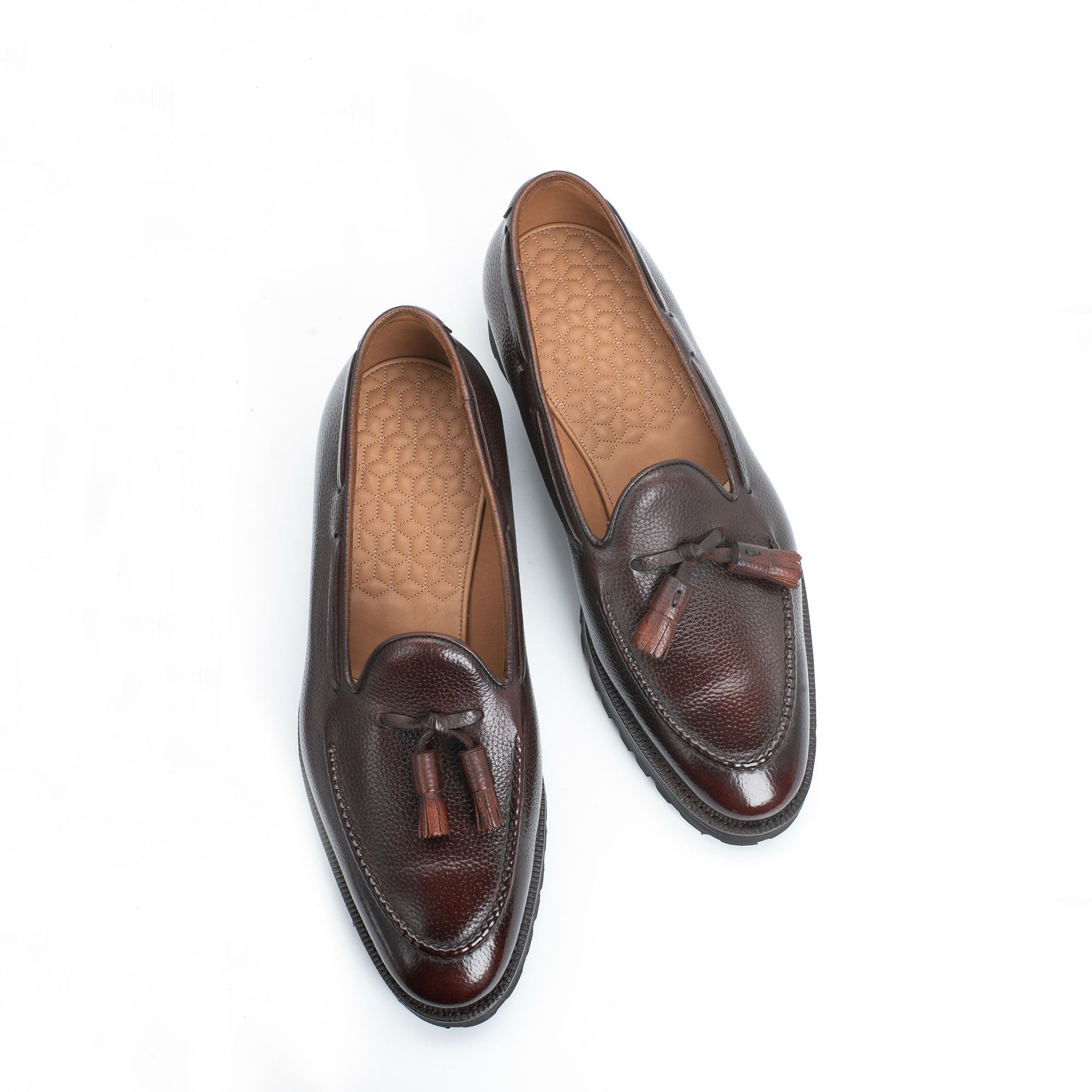 Mens two tone tassel on sale loafers