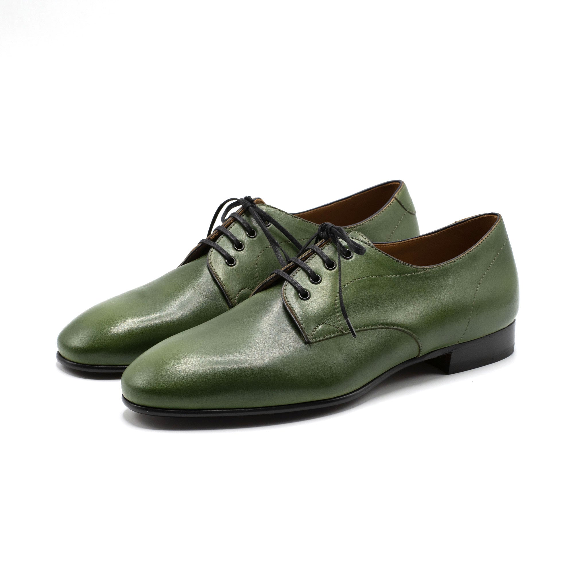 Pablo Derby in pine by Norman Vilalta Bespoke Shoes Barcelona