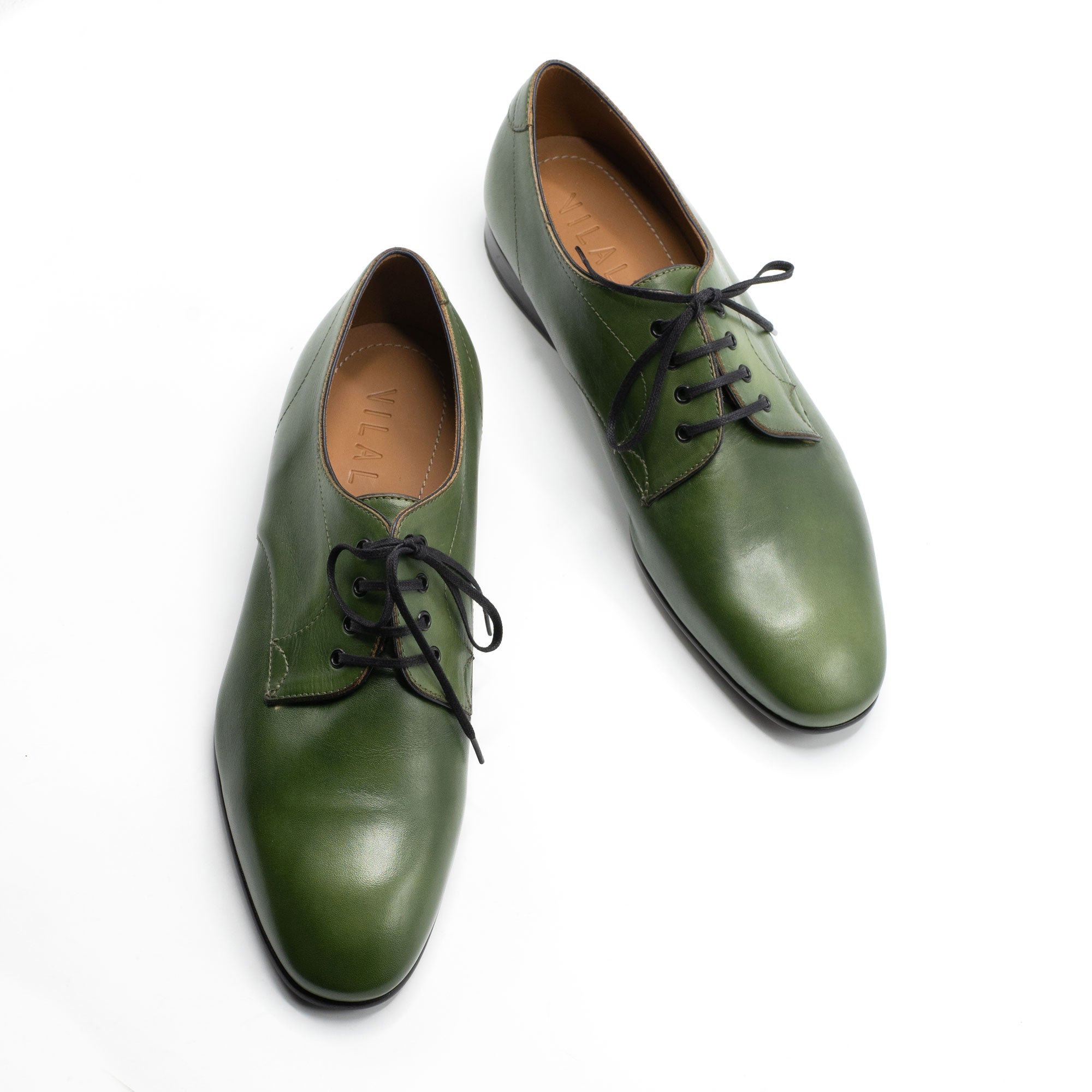 Pablo Derby in pine by Norman Vilalta Bespoke Shoes Barcelona