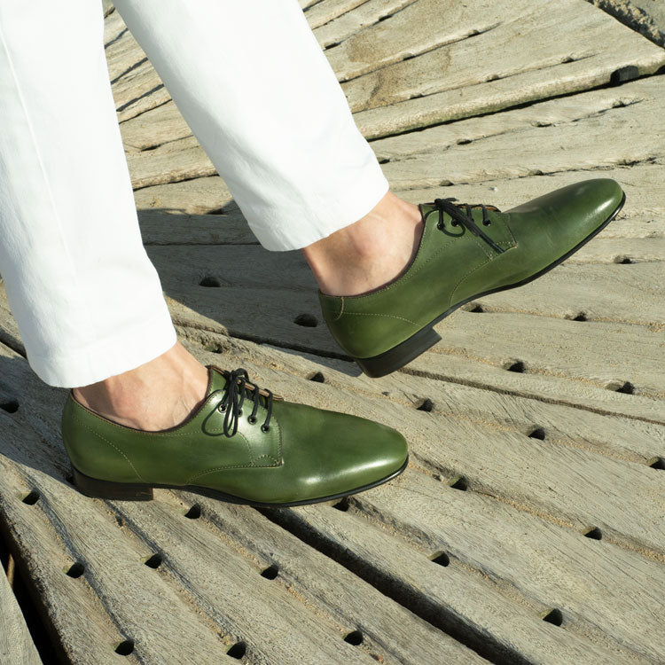 Pablo Derby in pine by Norman Vilalta Bespoke Shoes Barcelona