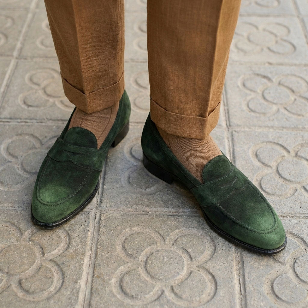 Piet Penny Loafer - 棕色和干邑色