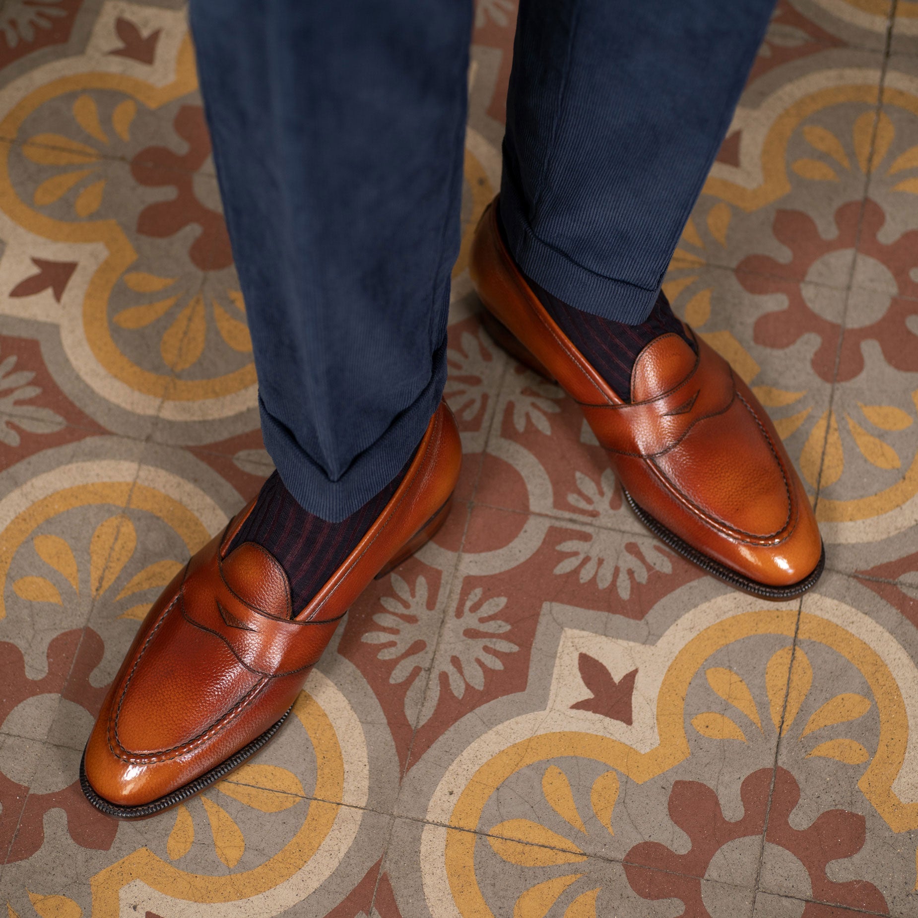 Piet Penny Loafer - Brown & Cognac