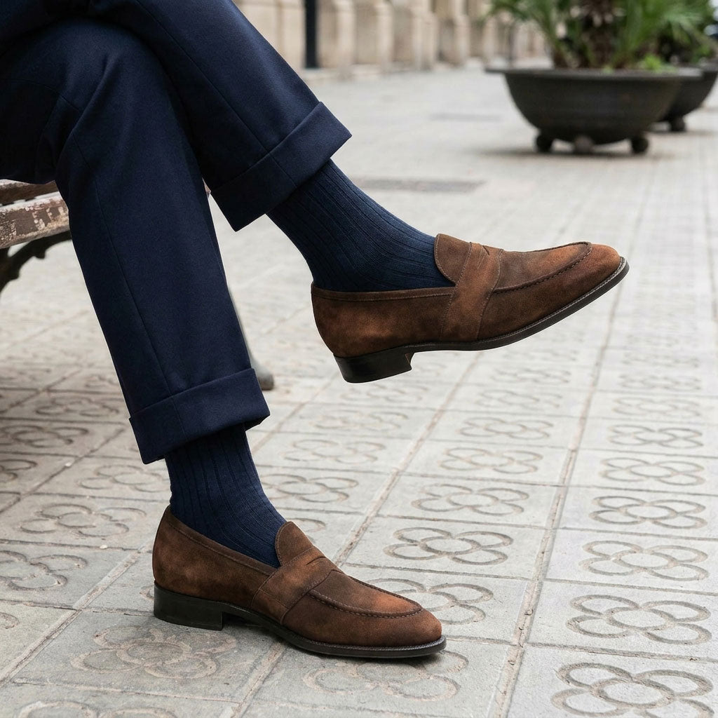 Piet Penny Loafer - 棕色和干邑色