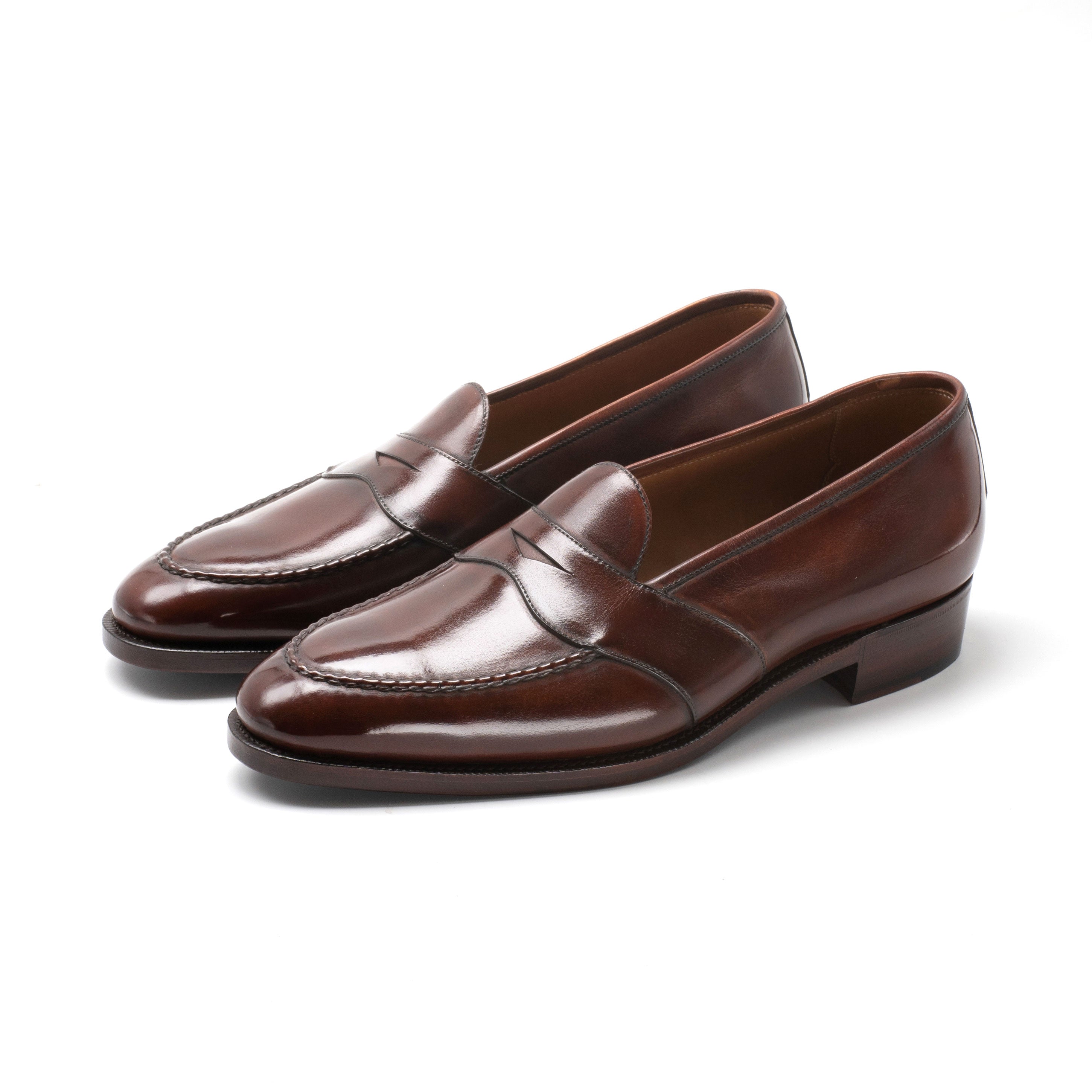 Piet Penny Loafer in Marron Mediterraneo by Norman Vilalta Bespoke Shoes in Barcelona, Spain.