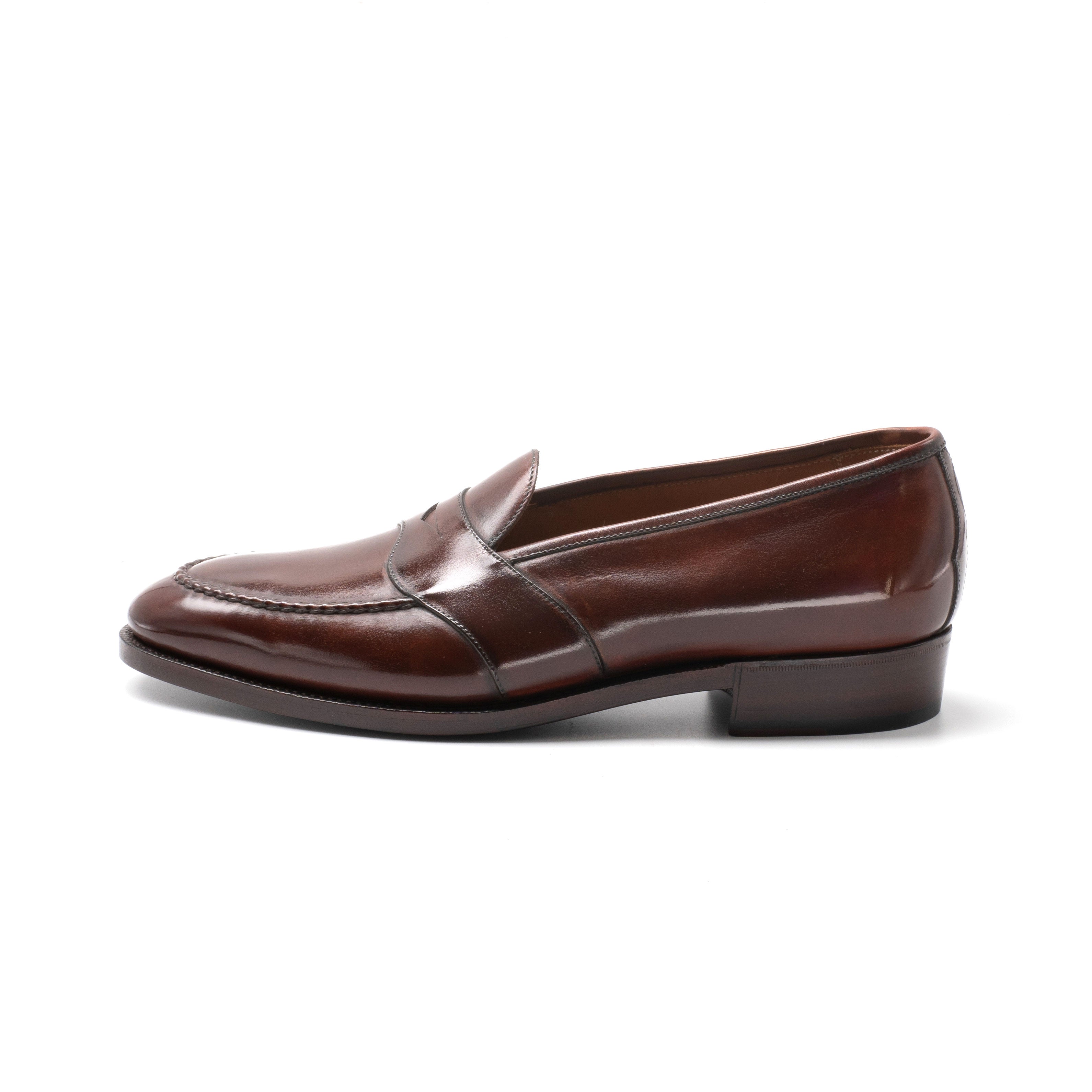 Piet Penny Loafer in Marron Mediterraneo by Norman Vilalta Bespoke Shoes in Barcelona, Spain.
