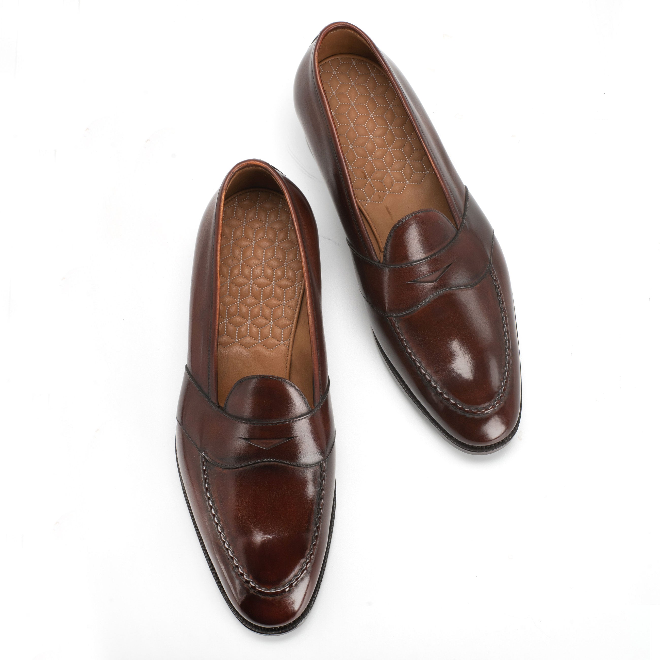 Piet Penny Loafer in Marron Mediterraneo by Norman Vilalta Bespoke Shoes in Barcelona, Spain.
