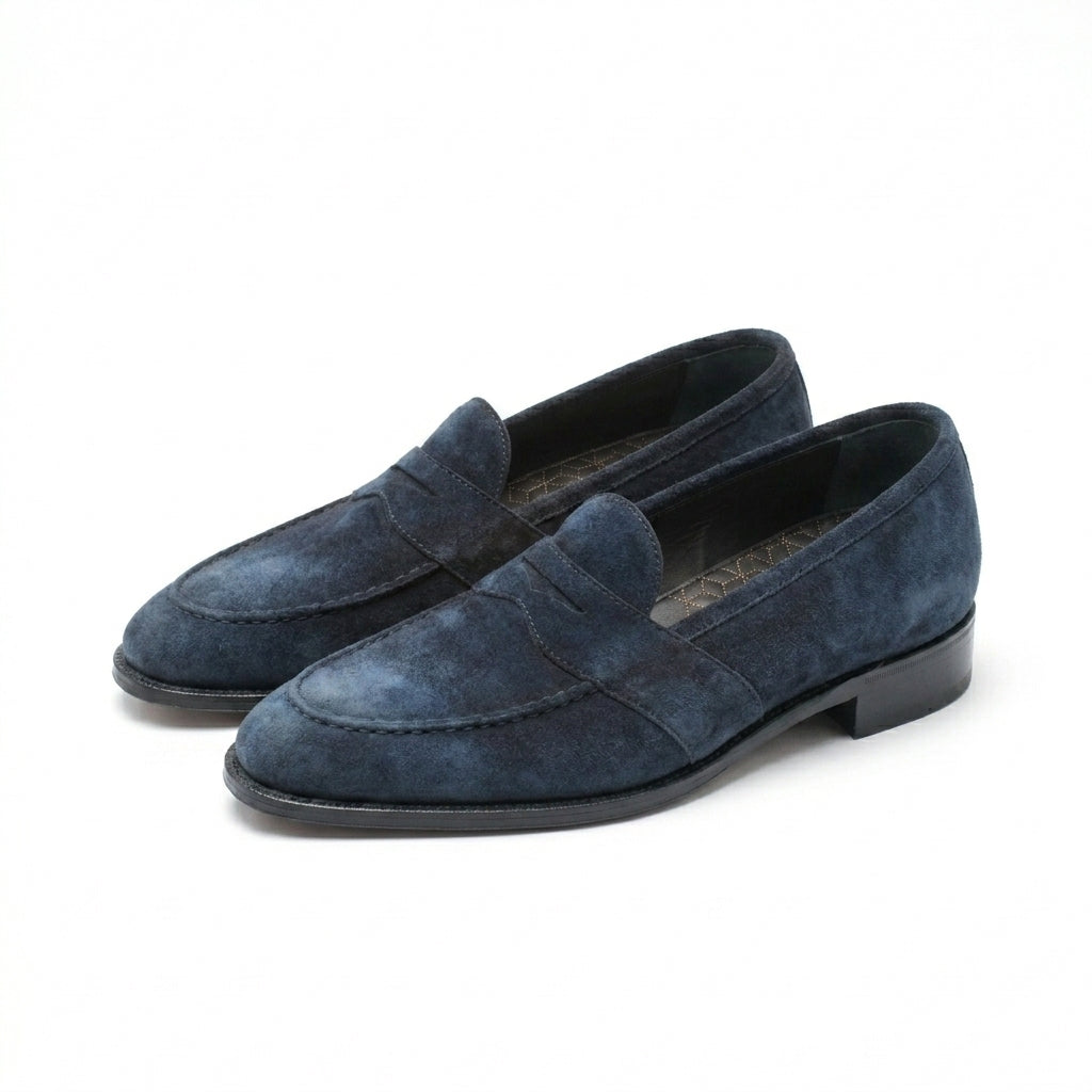 Piet Penny Loafer - Washed Indigo Suede