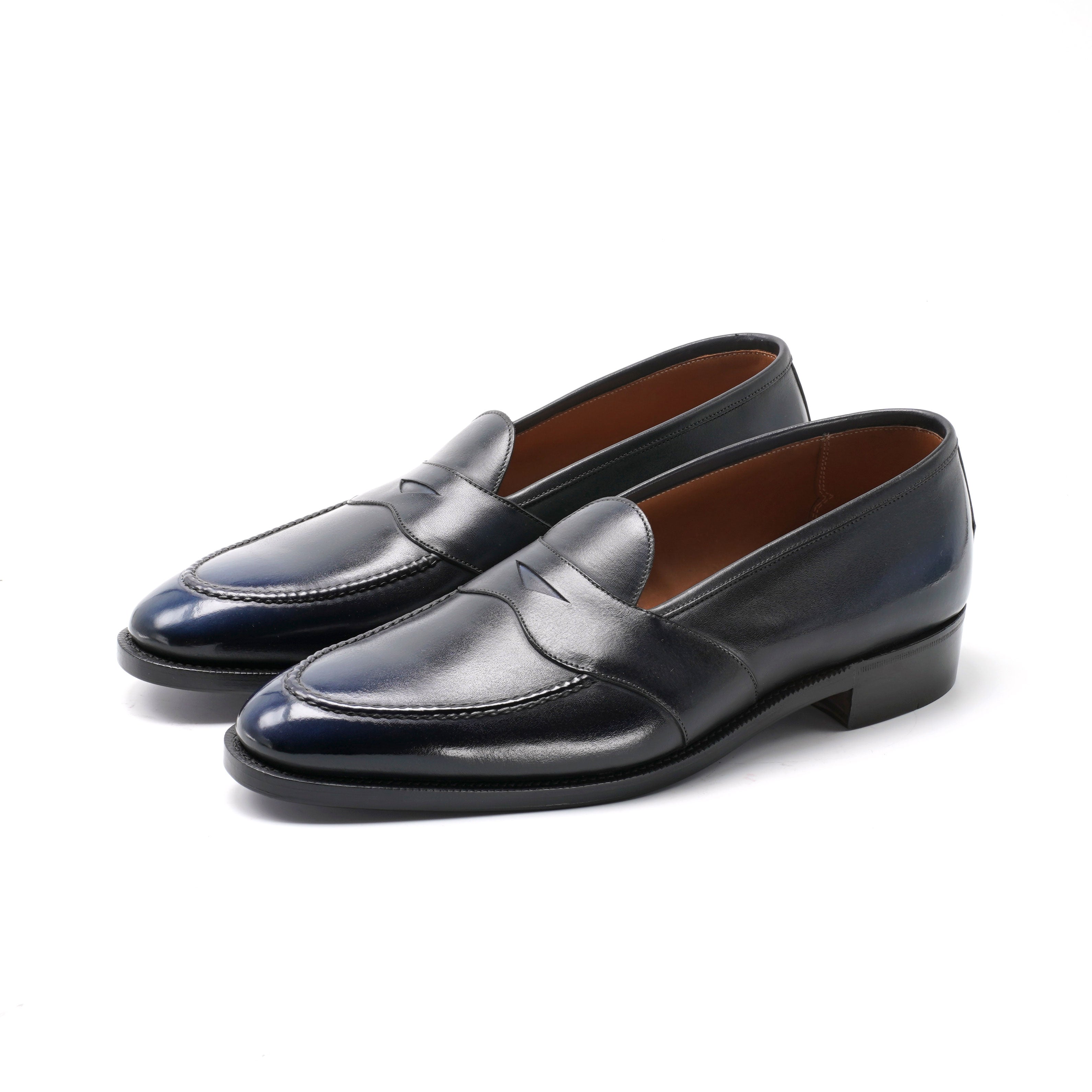 Piet Penny Loafer in Orion Patina by Norman Vilalta Bespoke Shoes Barcelona