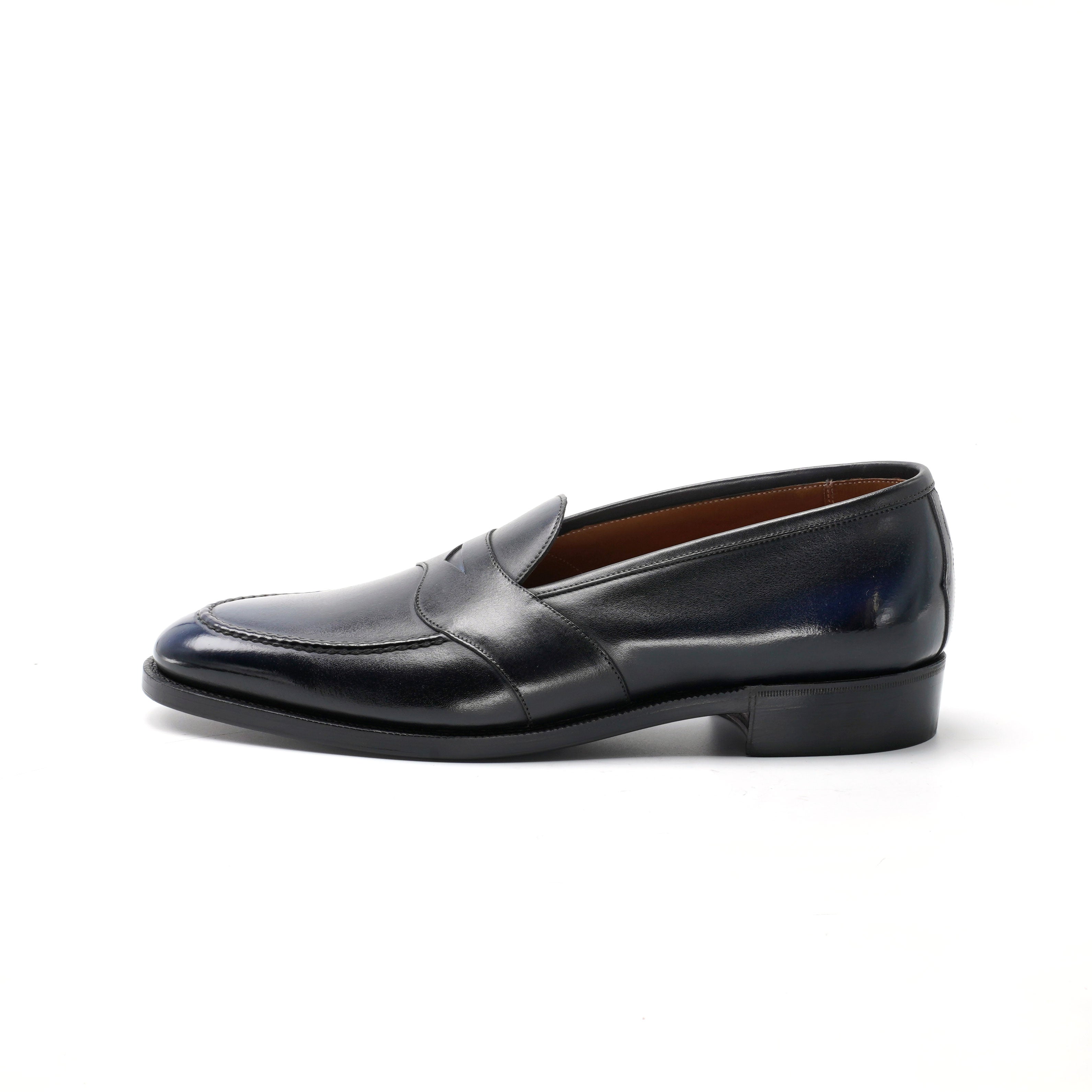 Piet Penny Loafer in Orion Patina by Norman Vilalta Bespoke Shoes Barcelona