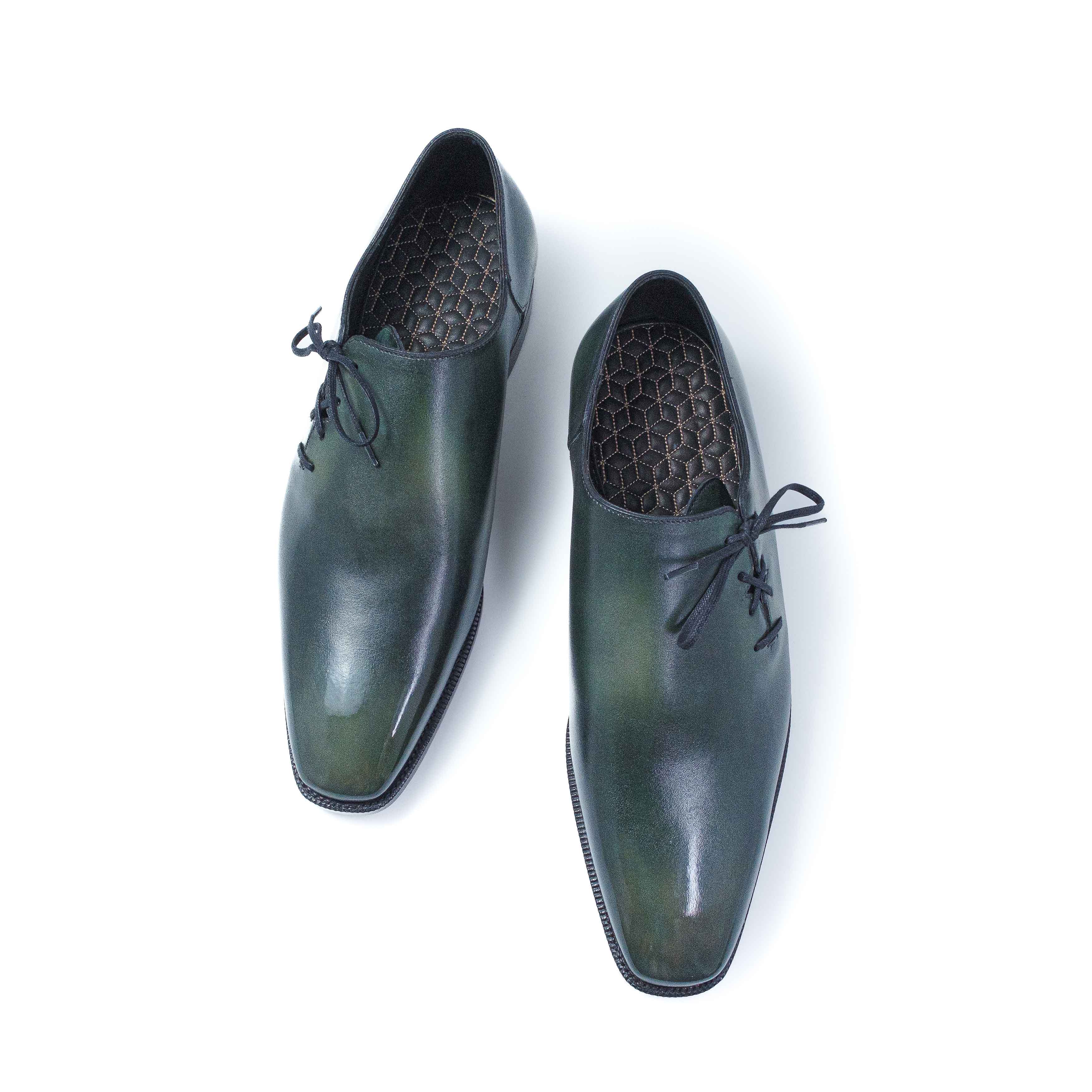 Wholecut Oxford Shoe -  Antique Jade