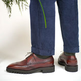 Coltrane Wingtip Derby by Norman Vilalta men's Goodyear-welted wingtip derby shoes in Barcelona, Spain