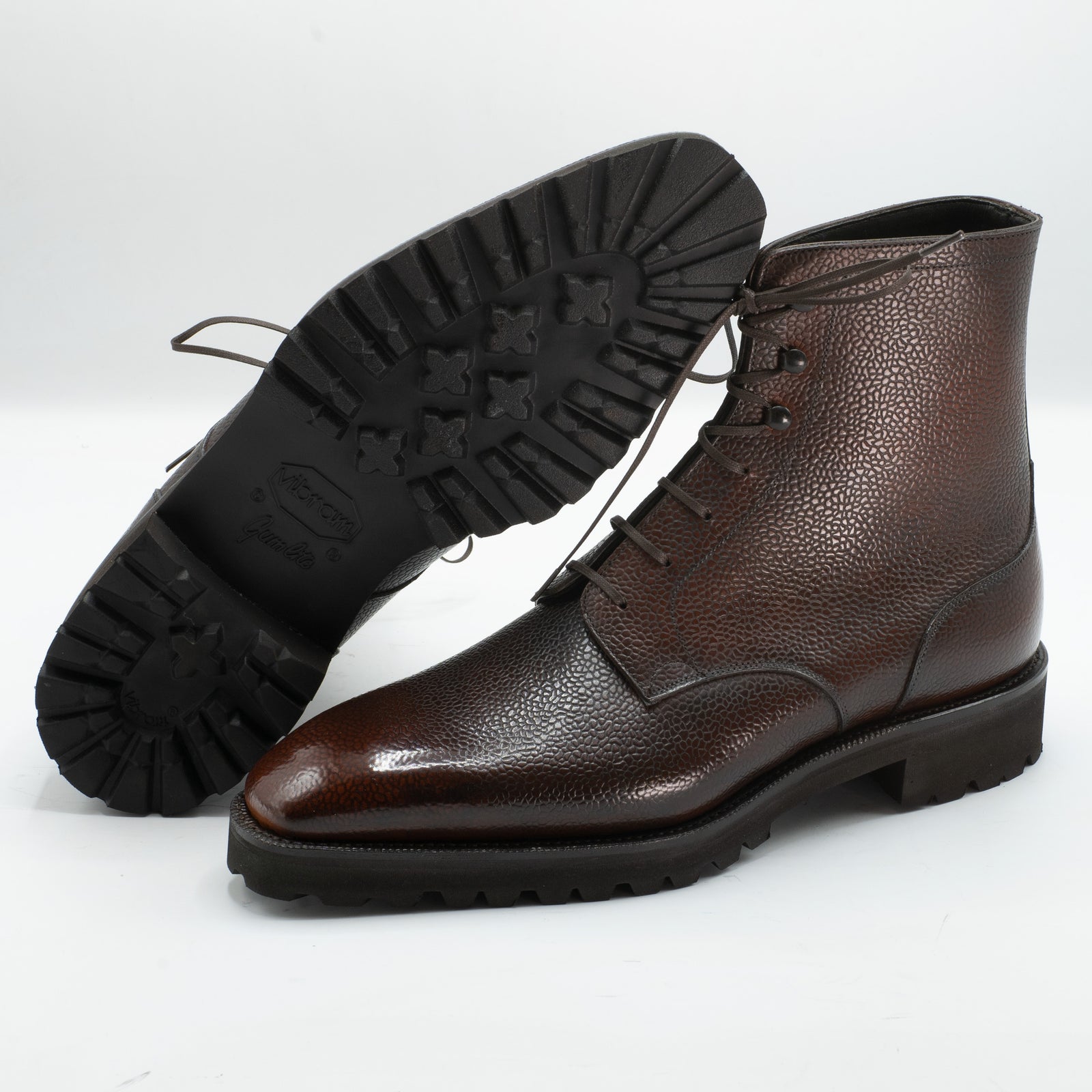 Derby Simple Boot Dark Chestnut | Norman Vilalta Bespoke Shoemakers