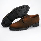 Derby Simple Shoe in brown suede by Norman Vilalta men's derby shoes in Spain