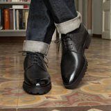 Derby Simple Shoe in onyx by Norman Vilalta Bespoke Shoemakers