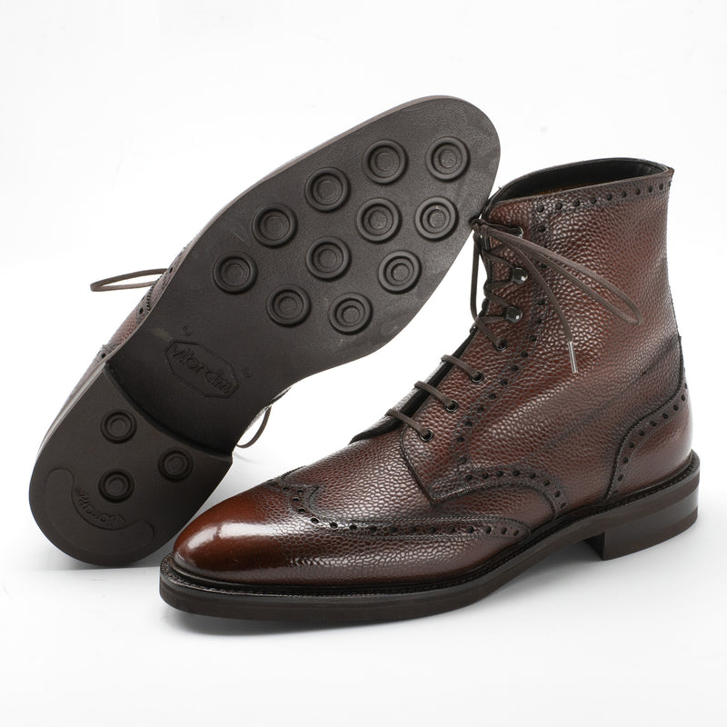 Ellington Wingtip Derby Boot Leffot Collaboration with Norman Vilalta Bespoke Shoemakers