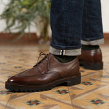 Gaspar U-tip Derby by Norman Vilalta men's Goodyear-welted derby shoes in Barcelona, Spain