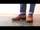 Piet Penny Loafer MTO - Chestnut & Taupe