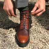 Men's Derby Simple Boot made in Spain by Norman Vilalta in Barcelona