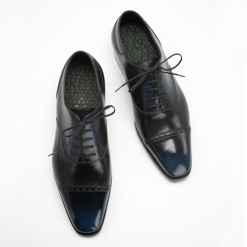 Mario Men's Cap Toe Oxford Shoes by Norman Vilalta Bespoke Shoemakers of Barcelona