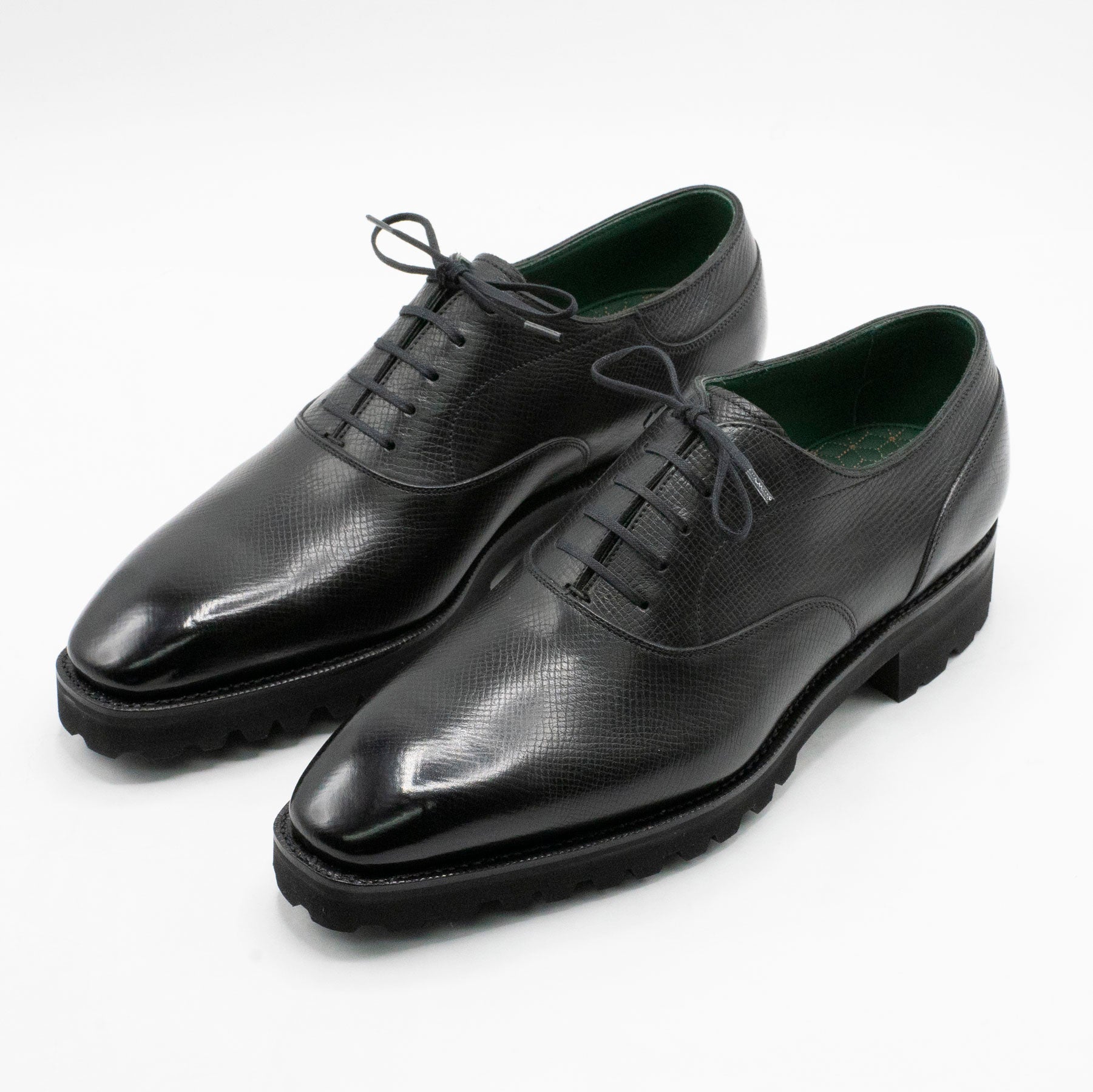 Oxford Simple Shoe MTO - Onyx Nappa Grain Leather