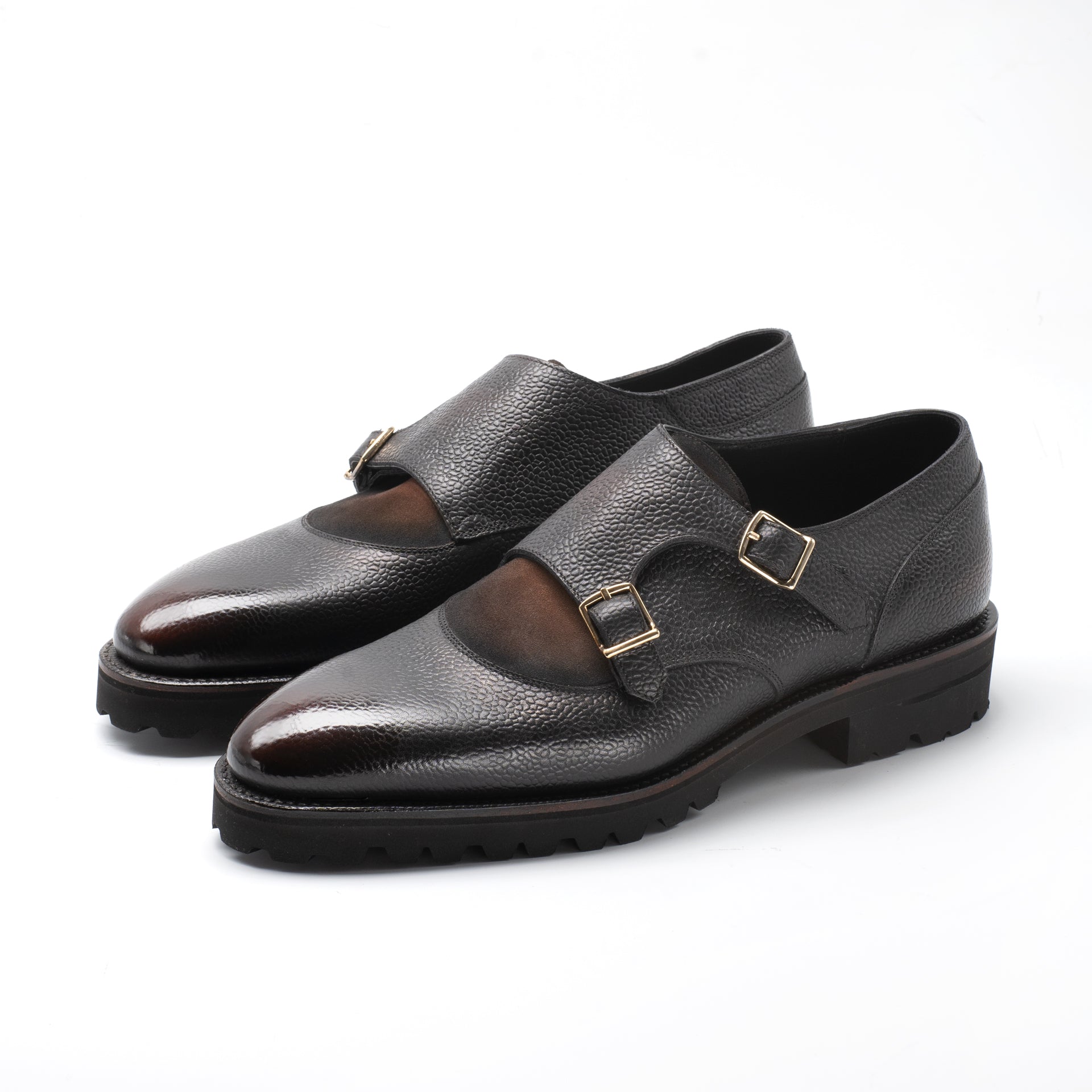 Miquel Decon Double Monk by Norman Vilalta Men’s Goodyear-welted Monk Strap Shoes in Barcelona, Spain