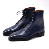 Shearling lined Roy Balmoral Derby Boot by Norman Vilalta Bespoke Shoemakers